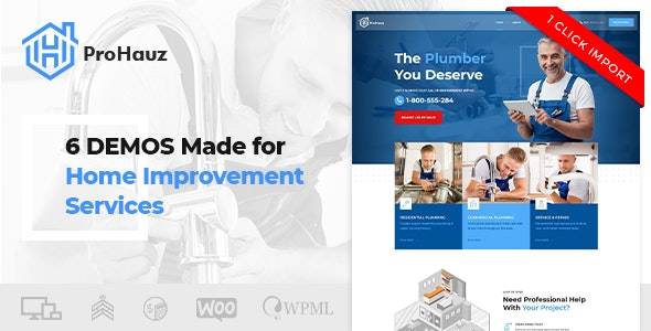 ProHauz v1.2.3 – Handyman & Plumber WordPress Theme Download