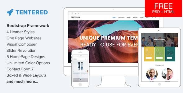 Tentered v2.5 – Multi Purpose WordPress Theme Download