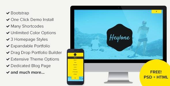 Heylone v2.2 – One Page Parallax WordPress Theme Download