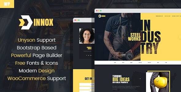 Innox – v1.0.3 Industrial WordPress Theme Download