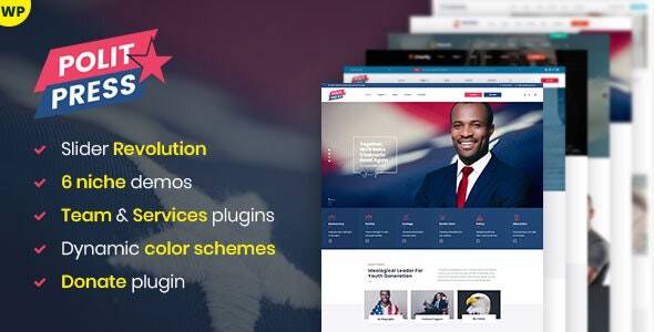 Politpress v.1.2.0 – Multipurpose Political WordPress theme Download