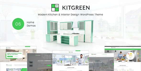 KitGreen v3.0.7 – Modern Kitchen & Interior Design WordPress Theme Download