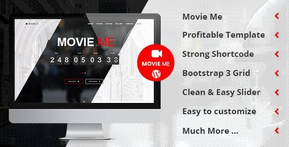 Movie Me v5.7 (Updated) – One Page Responsive WordPress Theme Download