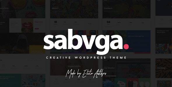 Sabvga – v1.4 Modern & Creative Portfolio WordPress Theme Download