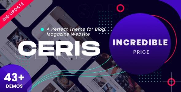 Ceris v4.3 – Magazine & Blog WordPress Theme Download