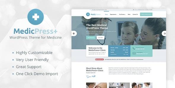 MedicPress v.1.9.1 – Medical WordPress Theme Download