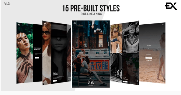 The Dive v1.2 – Creative One Page Photography / Portfolio Template