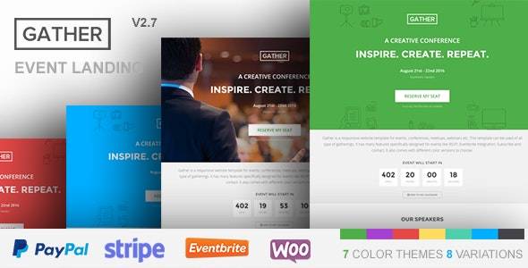 Gather v3.0.6 – Event & Conference WordPress Theme Download