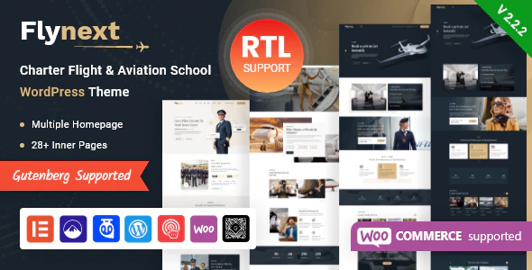 Flynext v.2.1.2 Multipurpose Aviation WordPress Theme + RTL Download