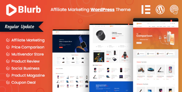 Blurb v2.1.2 Affiliate Marketing WordPress Theme Download