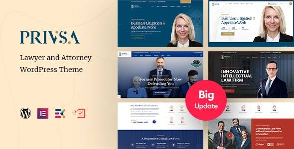 Privsa v2.2.2 Attorney and Lawyer WordPress Theme Download