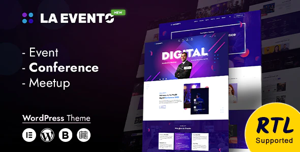 La Evento v1.2.0 – Organized Event WordPress Theme Download