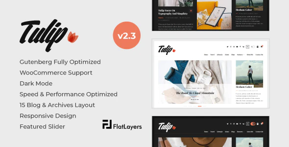 Tulip v2.3 – Responsive WordPress Blog Theme Download