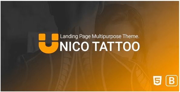 Unico tattoo - Multipurpose Responsive Bootstrap Landing page Template