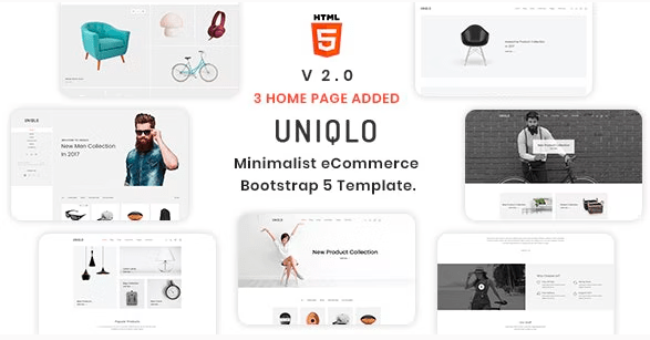 Uniqlo v2.0.1 – Minimal HTML Template