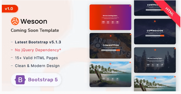 Wesoon v1.0 – Comingsoon Template