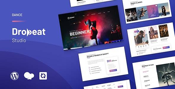 Dropbeat v1.0 – Creative Dance Studio WordPress Theme Download