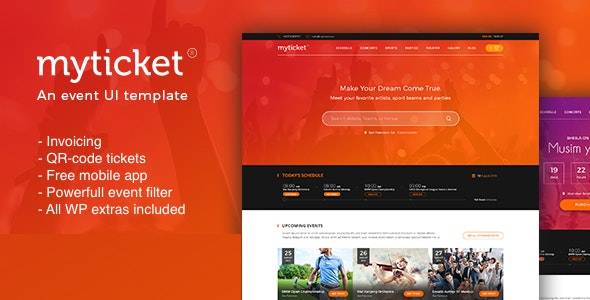 MyTicket – v1.0.9 Ticket/Event Management System WordPress Theme Download