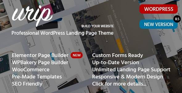 Urip v8.6.3 – landing Page WordPress Theme Download (Updated)