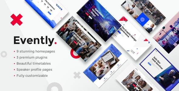 Evently v1.9 – Conference & Meetup WordPress Theme Download