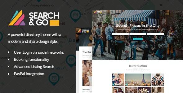 Search & Go v2.7 – Modern & Smart Directory WordPress Theme Download