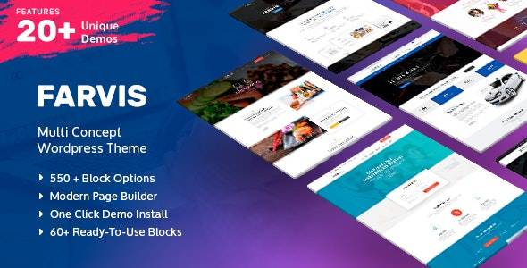 Farvis – v1.4.0 Multipurpose WordPress Theme Download