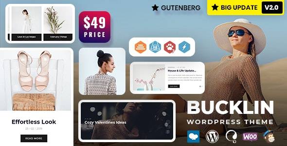 Bucklin – v2.0 Creative Personal Blog WordPress Theme Download