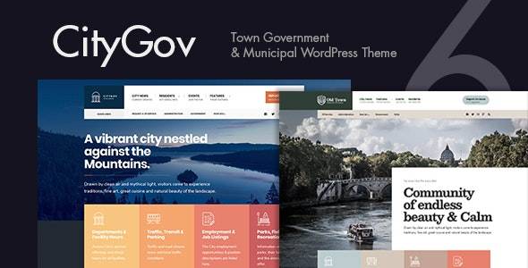 CityGov 31 August 2022 – City Government & Municipal WordPress Theme Download