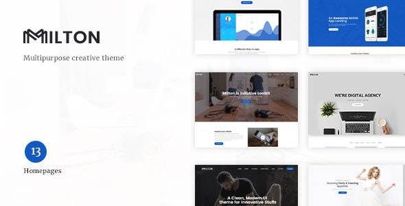 Milton v1.2.3 Multipurpose Creative WordPress Theme Download