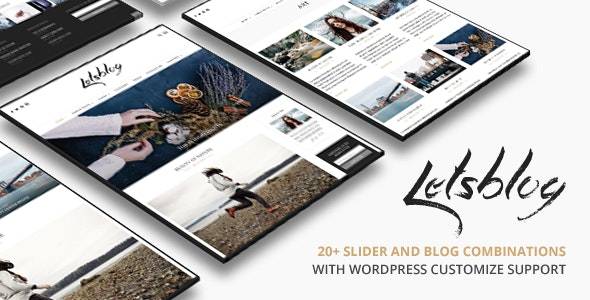 Lets Blog Magazine & Blog WordPress Theme v3.4.2 Download