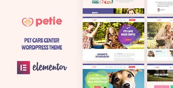 Petie – v1.10 Pet Care Center & Veterinary WordPress Theme Download