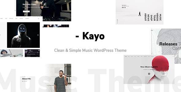 Kayo – v1.4.0 Clean and Simple Music WordPress Theme Download