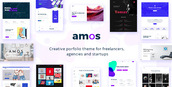 Amos – v1.6.6 Creative WordPress Theme Download