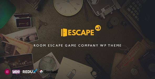 Escape v2.0 Room Game Company WordPress Theme Download (Updated)