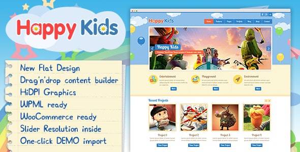 Happy Kids v.3.5.3 – Children WordPress Theme Download