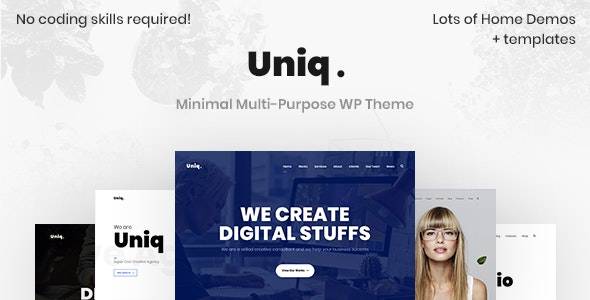 Uniq – v2.0.6 Minimal Creative WordPress Theme Download