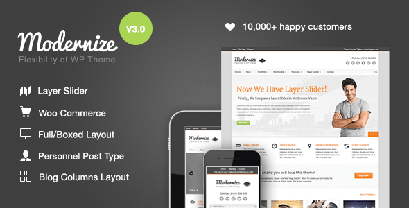 Modernize v.3.4.0 – WordPress Theme Download