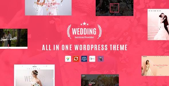 Wedding – 1.5 All in One WordPress Theme Download