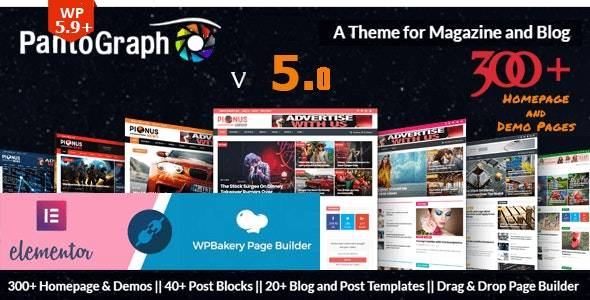 PantoGraph v3.7.2 – Newspaper Magazine WordPress Theme Download