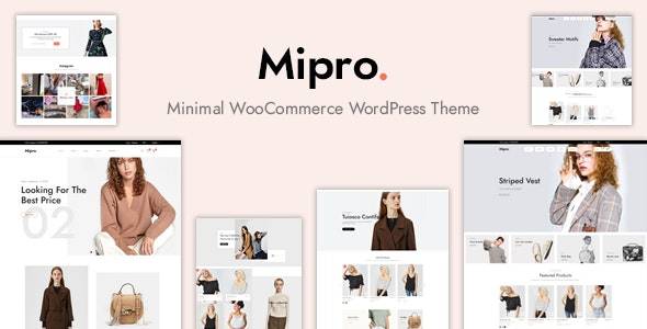 Mipro v1.1.9 – Minimal WooCommerce WordPress Theme Download