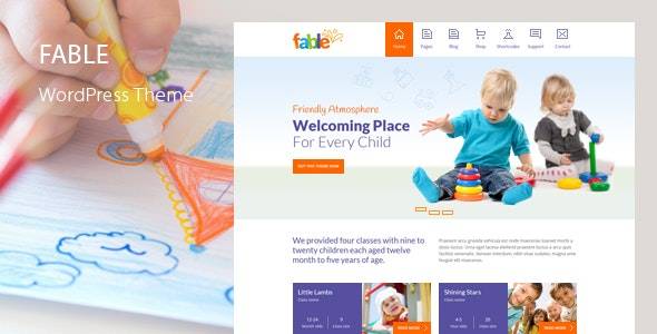 Fable v.3.8 – Children Kindergarten WordPress Theme Download