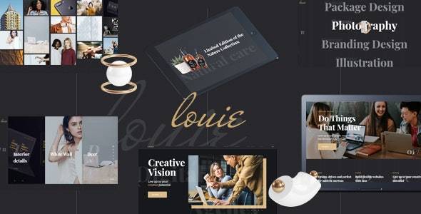 Louie – v1.1.0 Modern Agency Portfolio WordPress Theme Download