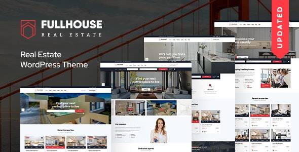 FullHouse – v1.8.3 Real Estate Responsive WordPress Theme Download