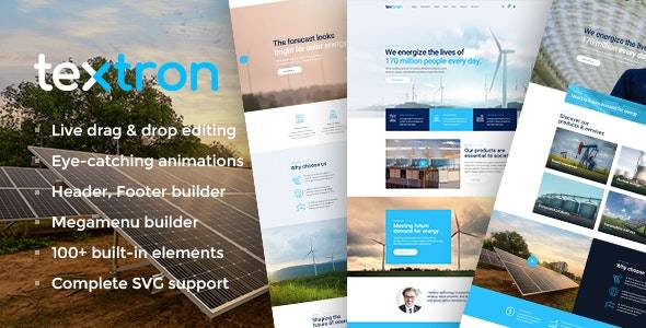 Textron v2.0 – Industrial WordPress Theme + WooCommerce Shop Download