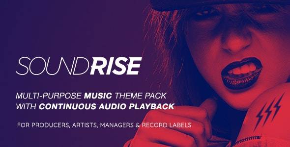 SoundRise – v.1.5.7 Artists Producers and Record Labels WordPress Theme Download