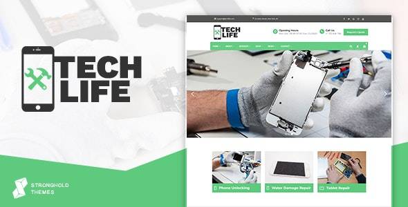 TechLife Phone Repair WordPress Theme V1.10.7 Download Now