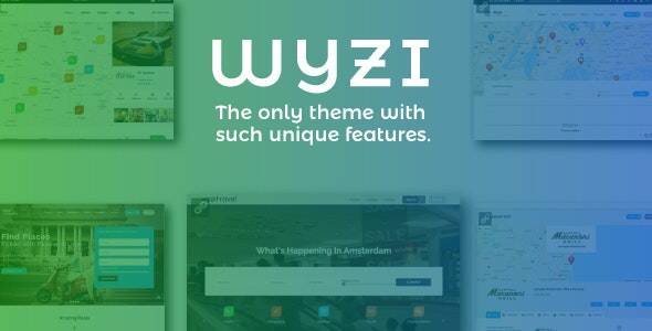 Wyzi v.2.4.5 – Business Finder and Service Provider WordPress Theme Download