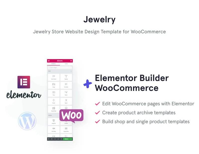 Jewelry Website Design Template for Online Shops Download