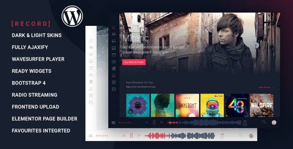 Rekord v1.5.2 – Ajaxify Music – Events – Podcasts Multipurpose WordPress Theme + HTML Download