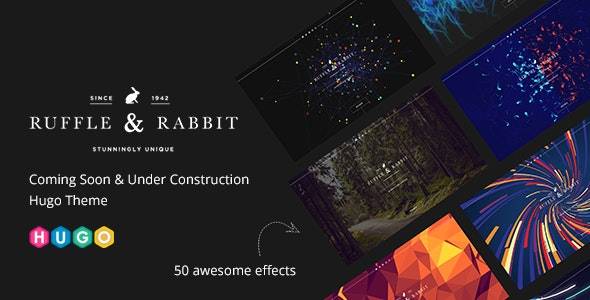 Rabbit – Coming Soon & Under Construction Hugo Theme Download